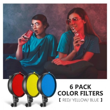 Kit foto studio,2 lumini softbox,2 panouri LED 48W,6 filtre de culoare + geanta transport [5]