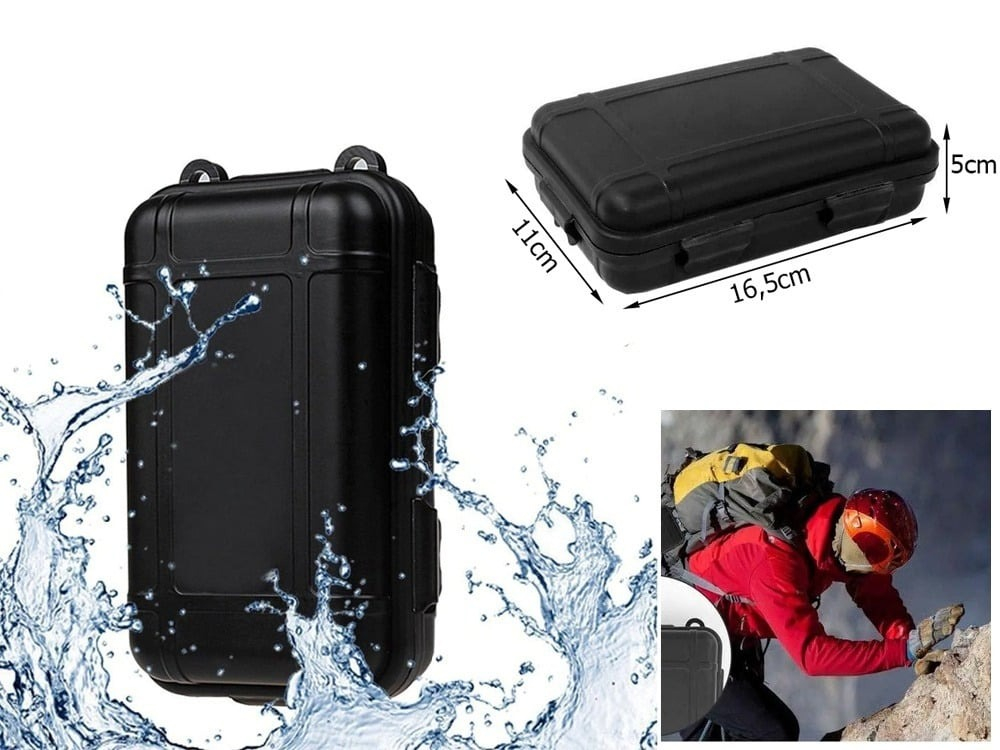 Kit de supravietuire, multifunctional,10 in1, ideal pentru pentru camping, drumetii, 11 x 16.5 x 5 cm, negru [2]