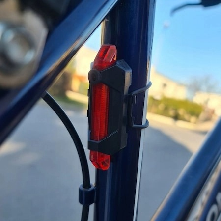Kit far si stop bicicleta,LED, reincarcabile USB, 1200 mAh, rezistente la apa [10]