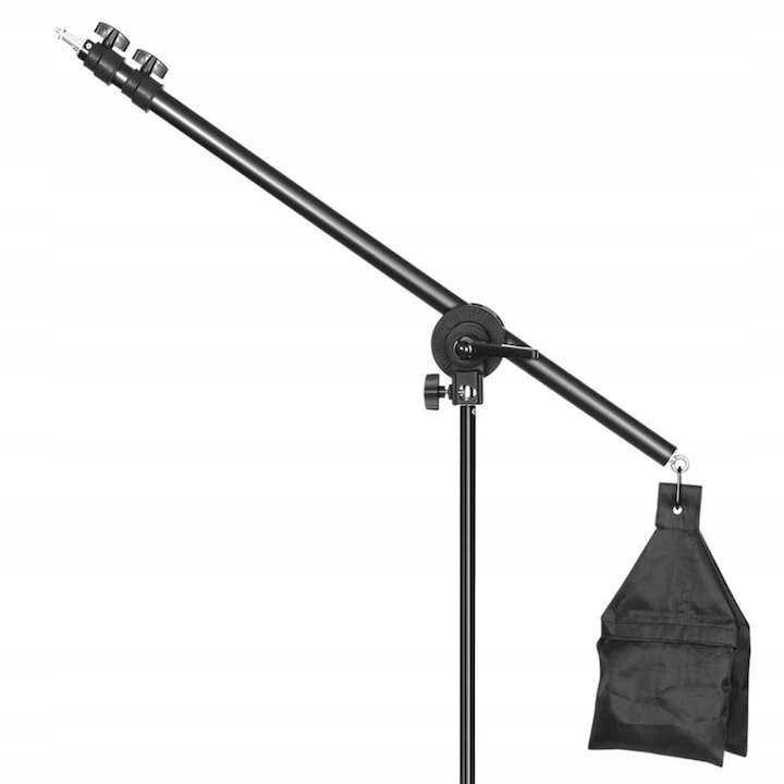 Softbox cu macara ajustabila, trepied reglabil 200 cm, bec foto 85W [5]