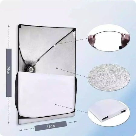 Softbox cu trepied reglabil 200 cm, bec 85W, geanta de transport inclusa [4]