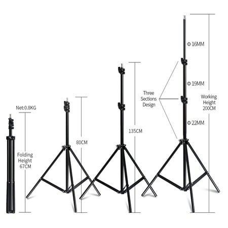 Kit de 2 softboxuri, 2 trepiezi reglabili 200 cm, 2 becuri foto 45W, 2 genti de transport incluse [6]