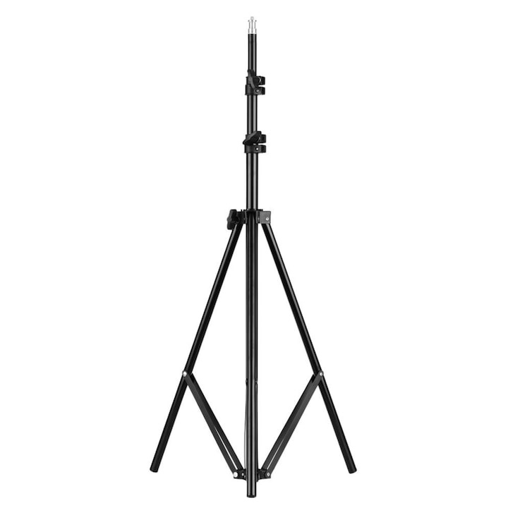 Kit iluminare foto-video cu 2 softbox-uri profesionale, lumina naturala 5500K, becuri 30W, stative 95-200 cm, negru [9]