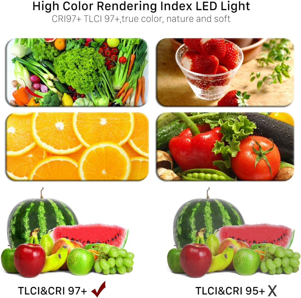 Kit iluminare foto-video GVM cu 2 panouri LED 480, CRI97+, TLCI97, 2300K-6800K, luminozitate reglabila, stative si geanta transport [5]