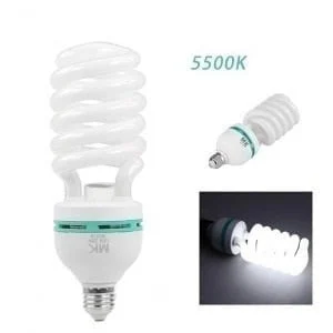 Kit Iluminat Studio Foto-Video: Softbox Dreptunghiular, Bec 150W 5500K, Stativ Reglabil 200 cm, Soclu E27, Aluminiu Negru [2]