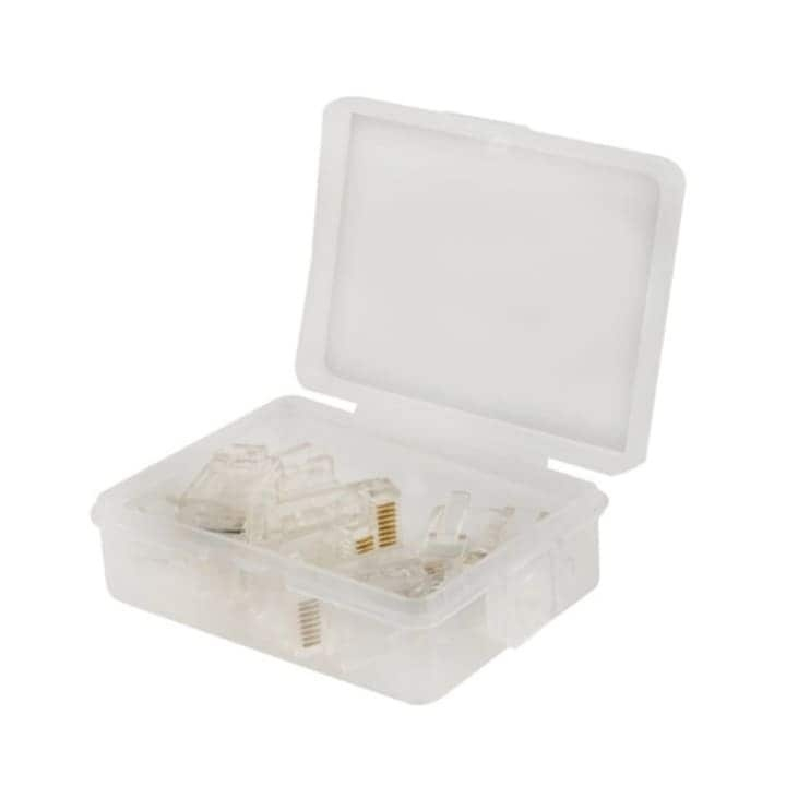 Kit instrumente de retea si tester cabluri XXL, compatibil mufe RJ45/RJ11, cu husa depozitare, 27x15.5x6 cm, negru-portocaliu [4]