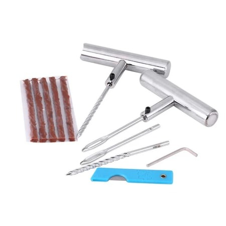 Kit profesional de vulcanizare pentru reparare anvelope la rece, cu snur si adeziv [2]