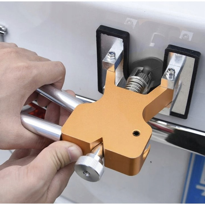 Kit profesional pentru reparatii caroserie auto cu ventuze, 18 adaptoare, pentru eliminarea deformarilor caroseriei, 18.5x12x8 cm [3]