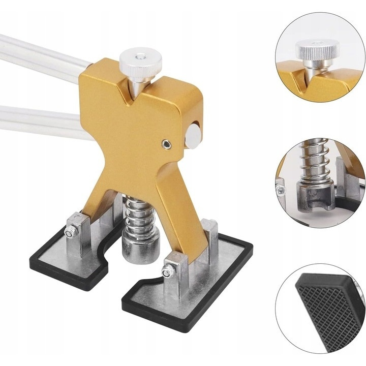 Kit profesional pentru reparatii caroserie auto cu ventuze, 18 adaptoare, pentru eliminarea deformarilor caroseriei, 18.5x12x8 cm [9]