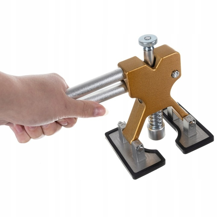 Kit profesional pentru reparatii caroserie auto cu ventuze, 18 adaptoare, pentru eliminarea deformarilor caroseriei, 18.5x12x8 cm [5]