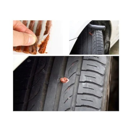 Kit vulcanizare auto la rece, depanare cu snur, adeziv cauciuc, reparare anvelope [2]