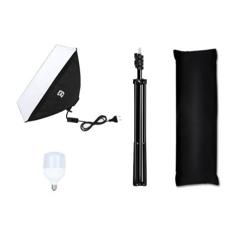 Kit studio foto, softbox 50 x 70 cm, 1 bec LED 30W 5700K, trepied 200 cm [4]