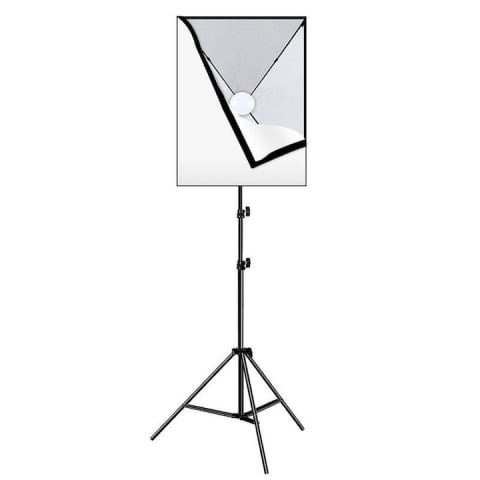 Kit studio foto, softbox 50 x 70 cm, 1 bec LED 30W 5700K, trepied 200 cm