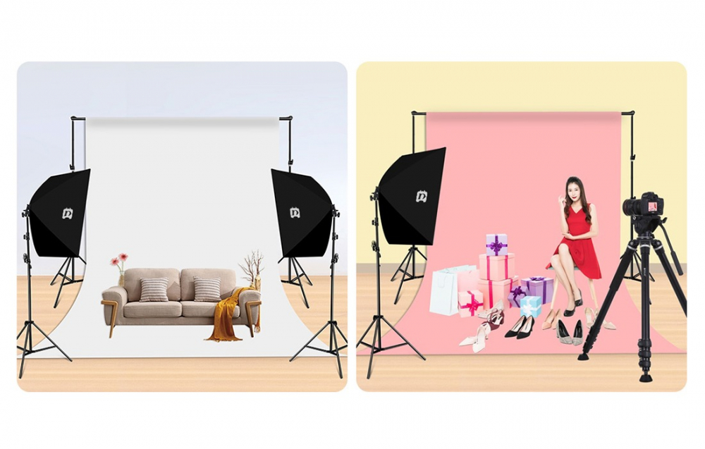 Kit studio foto, softbox 50 x 70 cm, 1 bec LED 30W 5700K, trepied 200 cm, geanta transport inclusa [7]