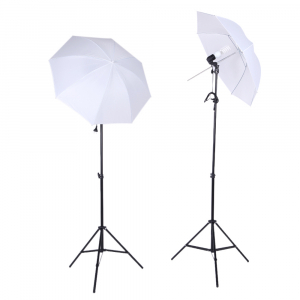 Kit studio foto,lumini,2 umbrele,suport fundal 2,6x3m,2x bec 135W,panza verde + geanta transport [7]