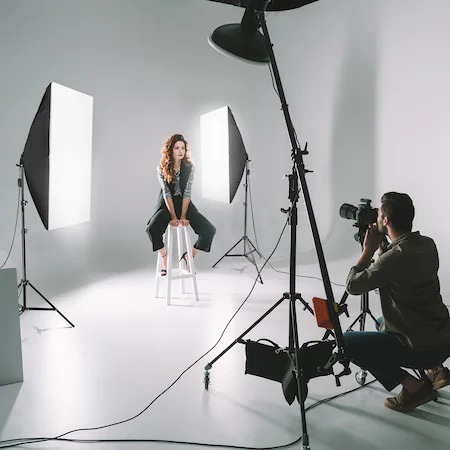 Kit foto studio, 2 softbox, suport fundal 2x3m, 4 panze de fundal, 4x bec LED 25W + geanta transport [5]