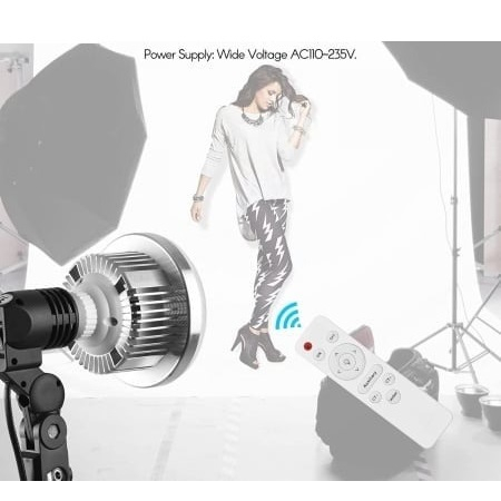 Kit studio foto, 3 lumini softbox, suport fundal 2x3m, 3x bec 105W cu telecomanda, 3 panze fundal multicolore + geanta transport [7]