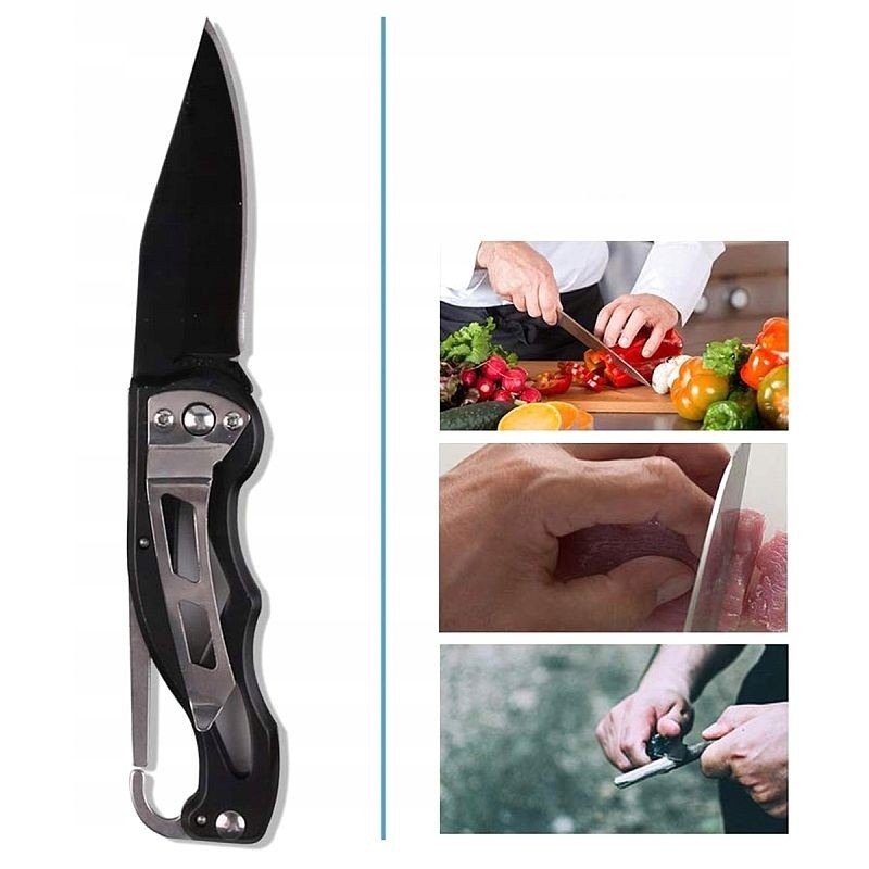 Kit supravietuire multifunctional camping si urgente, trusa compacta cu busola, lanterna, amnar, cutit pliabil si accesorii outdoor [12]