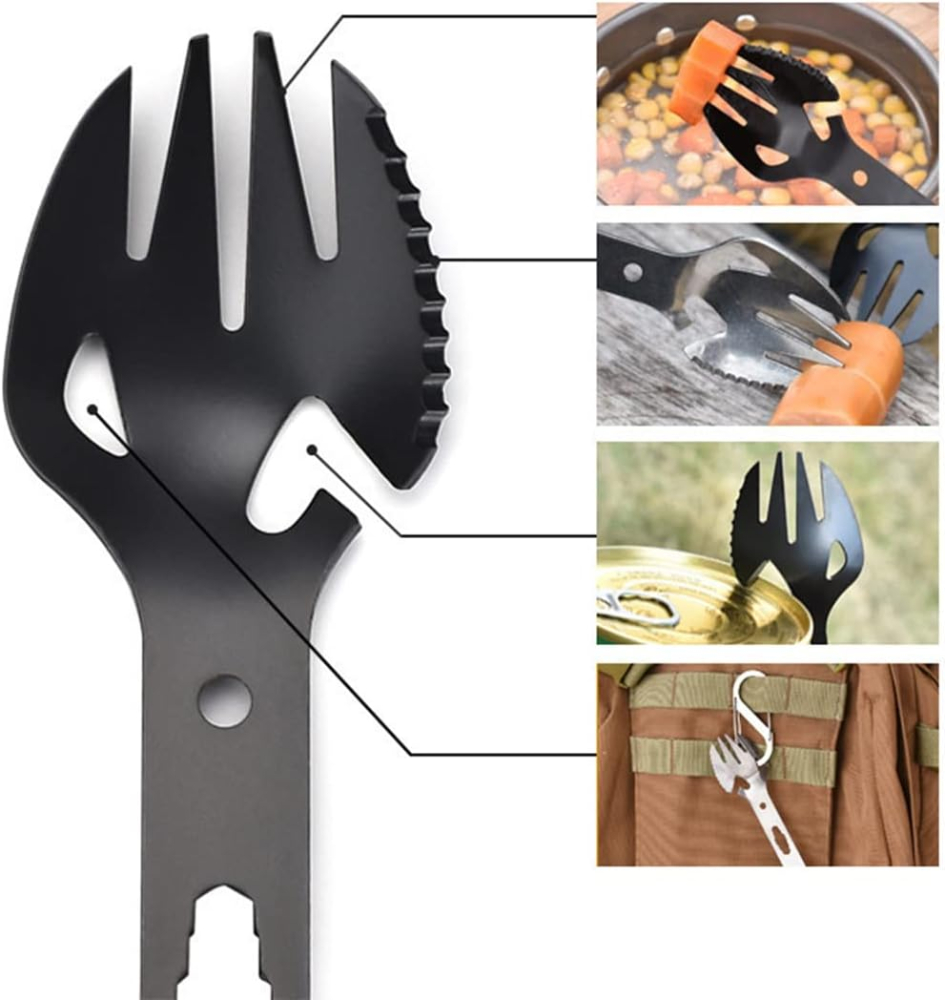 Kit supravietuire multifunctional outdoor Marime M 14 accesorii cutie etansa ABS IP54 negru camping urgente [9]