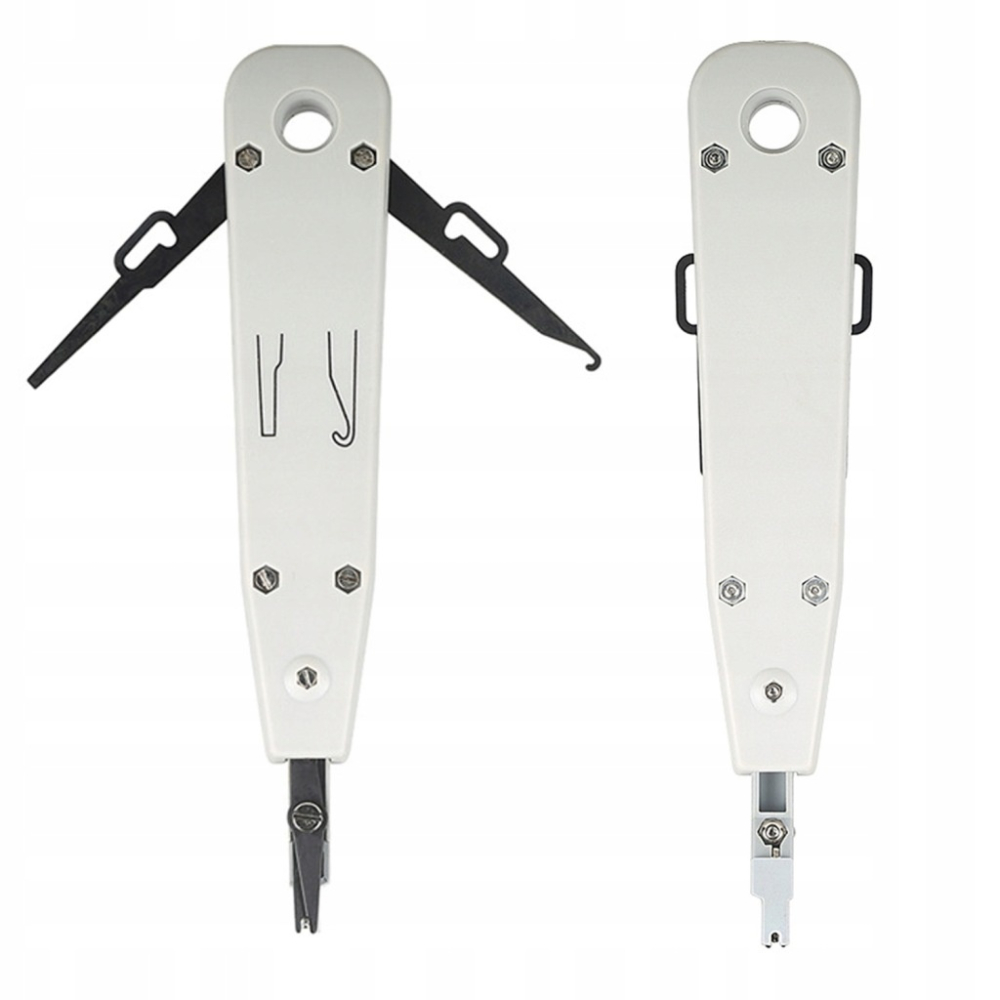 Kit tester cabluri de retea negru 146 piese, trusa sertizare RJ45 RJ11 RJ12, tester cabluri Ethernet, cleste sertizare, accesorii complete in husa [7]