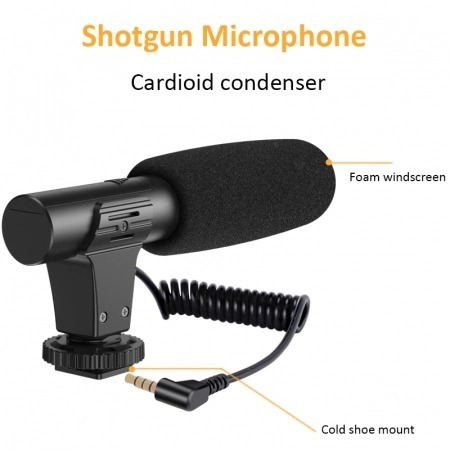 Kit vlogging universal pentru telefon,trepied flexibil,microfon,suport telefon,panou lumina LED [6]
