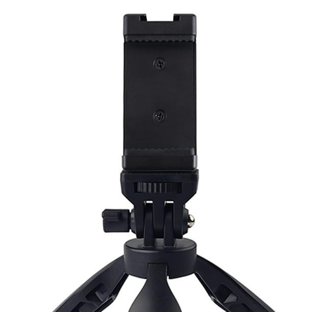 Kit vlogging pentru telefon, camera, mini panou LED inclus, trepied filet 1/4 si suport telefon cu patina [7]