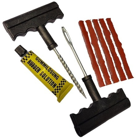 Kit vulcanizare auto la rece, depanare cu snur, adeziv cauciuc, reparare anvelope [2]