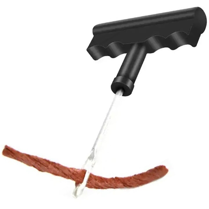 Kit vulcanizare auto la rece pentru reparare anvelope, cu snururi si adeziv cauciuc [8]