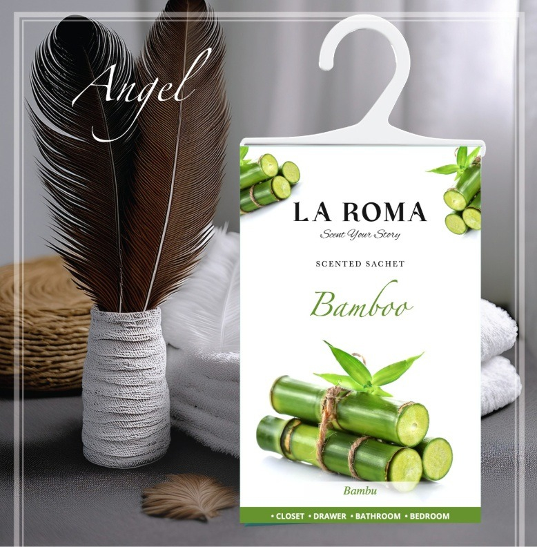 Parfum pentru haine și dulap La Roma – Bamboo, Aromă Verde și Echilibrată pentru Textile Proaspăt Parfumate, Inspirată din Seninătatea Grădinilor Zen [3]