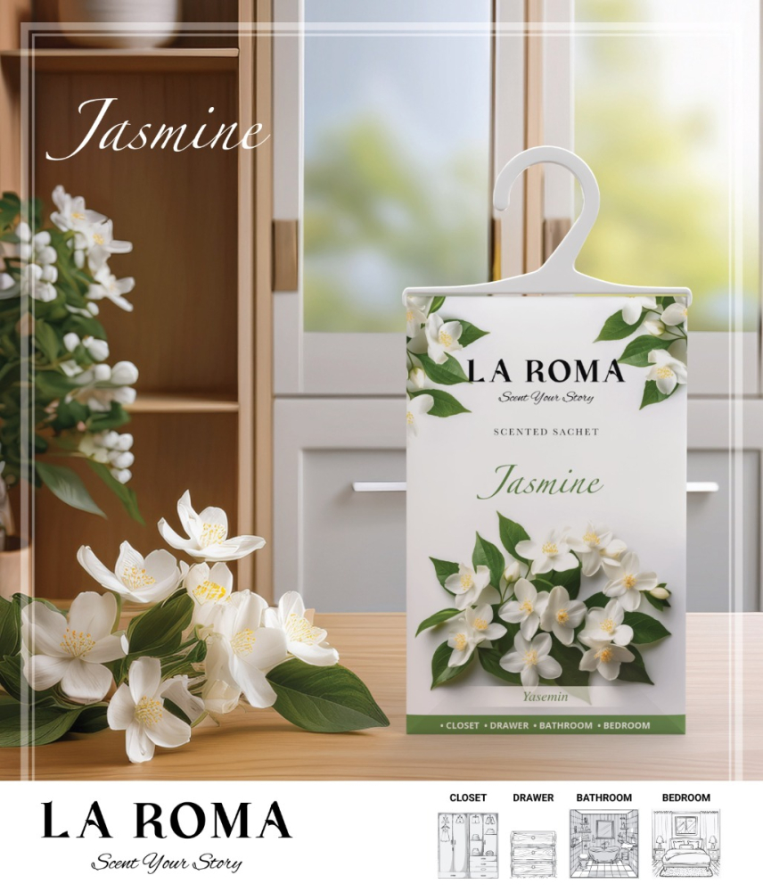 Odorizant pentru dulap La Roma – Iasomie, Aromă Florală și Delicată pentru Haine Proaspăt Parfumate, Inspirată din Grădinile Italiene în Floare [2]