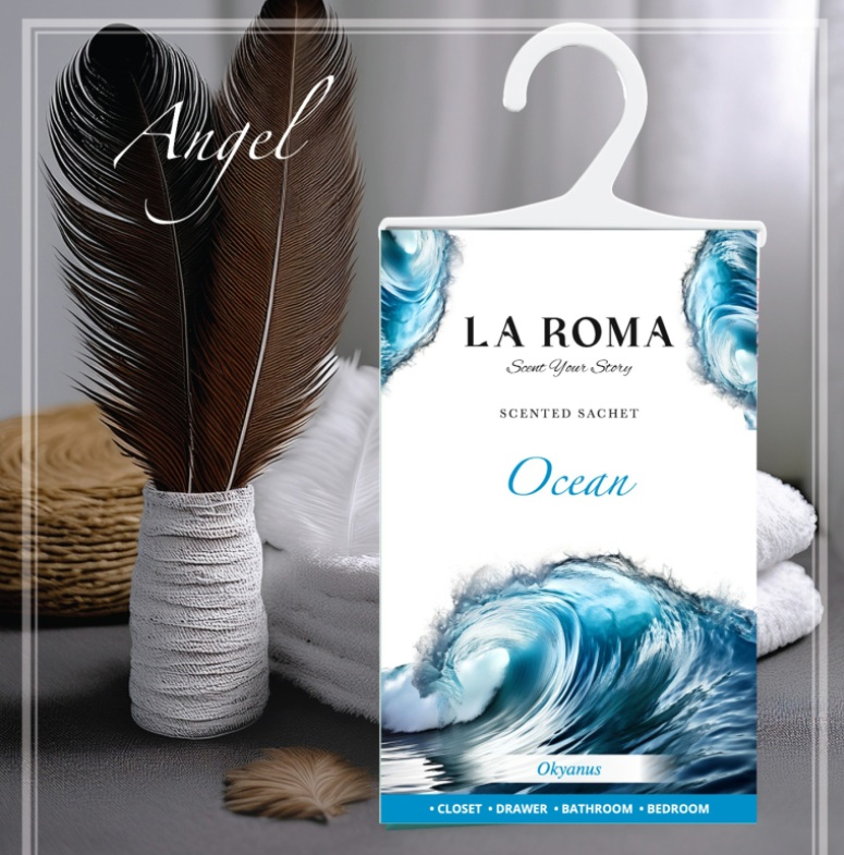 Odorizant pentru dulap La Roma – Ocean, Aromă Marină și Revigorantă pentru Haine Proaspăt Parfumate, Inspirată din Briza Sărată a Coastei Mediteraneene [2]