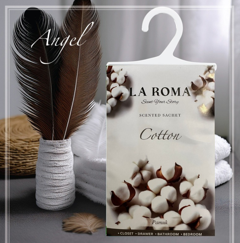 Odorizant pentru dulap La Roma – Cotton, Aromă Curată și Catifelată pentru Haine Proaspăt Parfumate, Inspirată din Prospețimea Lenjeriilor Mediteraneene [2]