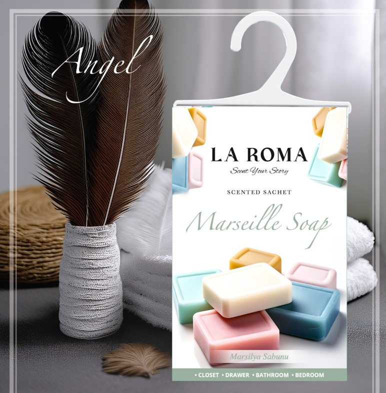 Odorizant pentru dulap La Roma – Săpun de Marsilia, Aromă Curată și Delicată pentru Haine Proaspăt Parfumate, Inspirată din Tradiția Parfumeriei Provensale [3]