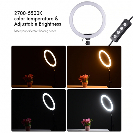 Lampa circulara LED 30 cm diametru, fara trepied [4]