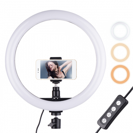 Lampa circulara LED 30 cm diametru, fara trepied [5]