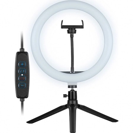 Lampa circulara LED 26 cm diametru,cap bila rotativ 360 grade + mini trepied [2]