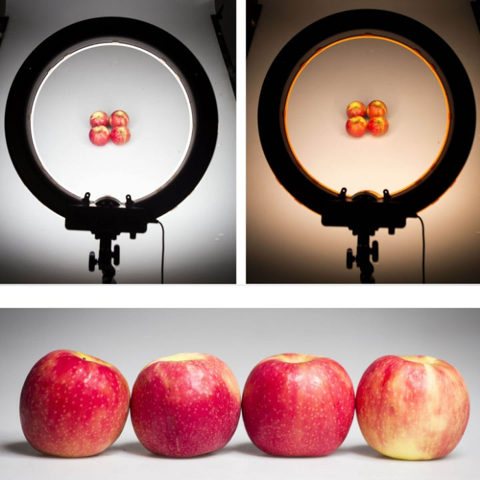 Lampa circulara profesionala 19"-48 cm, trepied 200 cm, accesorii si geanta inclusa [6]