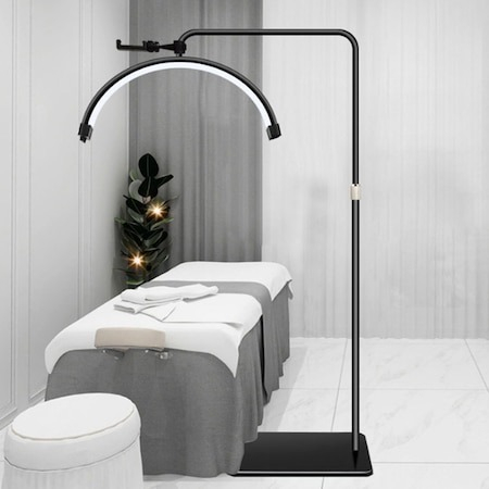 Lampa cosmetica profesionala Semiluna LED, inaltime maxima 180 cm,cu suport de telefon [3]