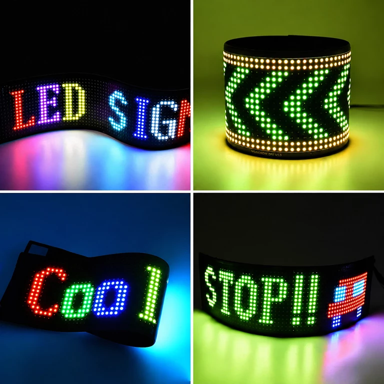 Lampă de afișare cu bandă LED auto IP65 19x89cm [5]