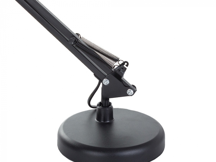 Lampa de birou cu suport, alimentare 220V, soclu E27 becuri clasice - Negru [4]