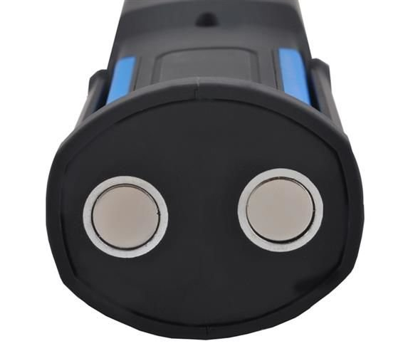 Lampa LED 3W, cu suport magnetic si carlig, pentru atelier - Negru/Albastru [5]