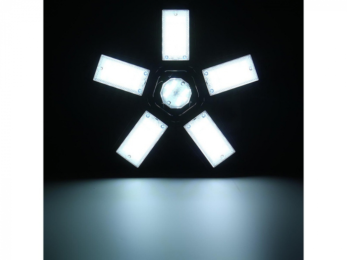 Lampa LED de atelier si garaje cu brate rabatabile, soclu standard E27, 135 LED [6]