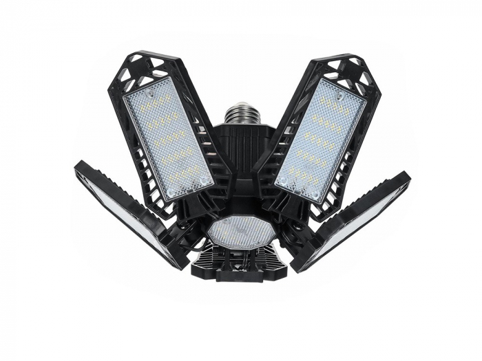 Lampa LED de atelier si garaje cu brate rabatabile, soclu standard E27, 135 LED [8]