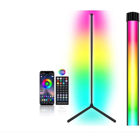 Lampa ambientala RGB, pentru atmosfera in camera, control prin aplicatie, inaltime 102 cm [2]