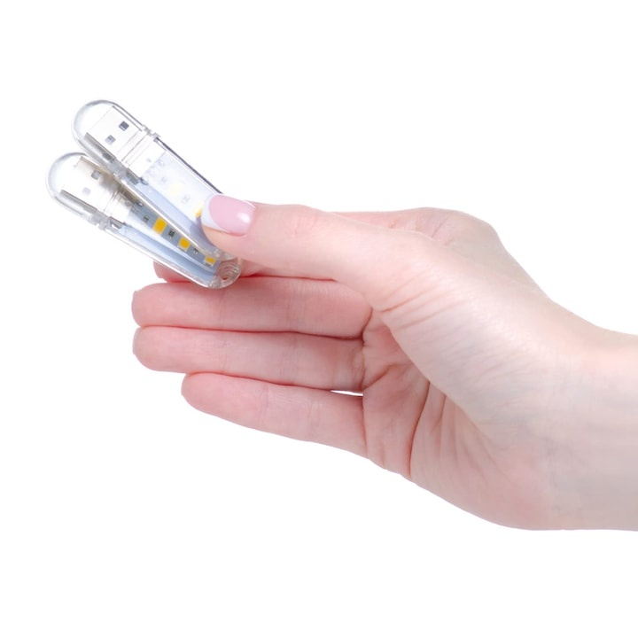 Lampa LED portabilă USB Dodaco, set 5 bucăți, dimensiuni 58x18x9mm, lumină puternică [6]