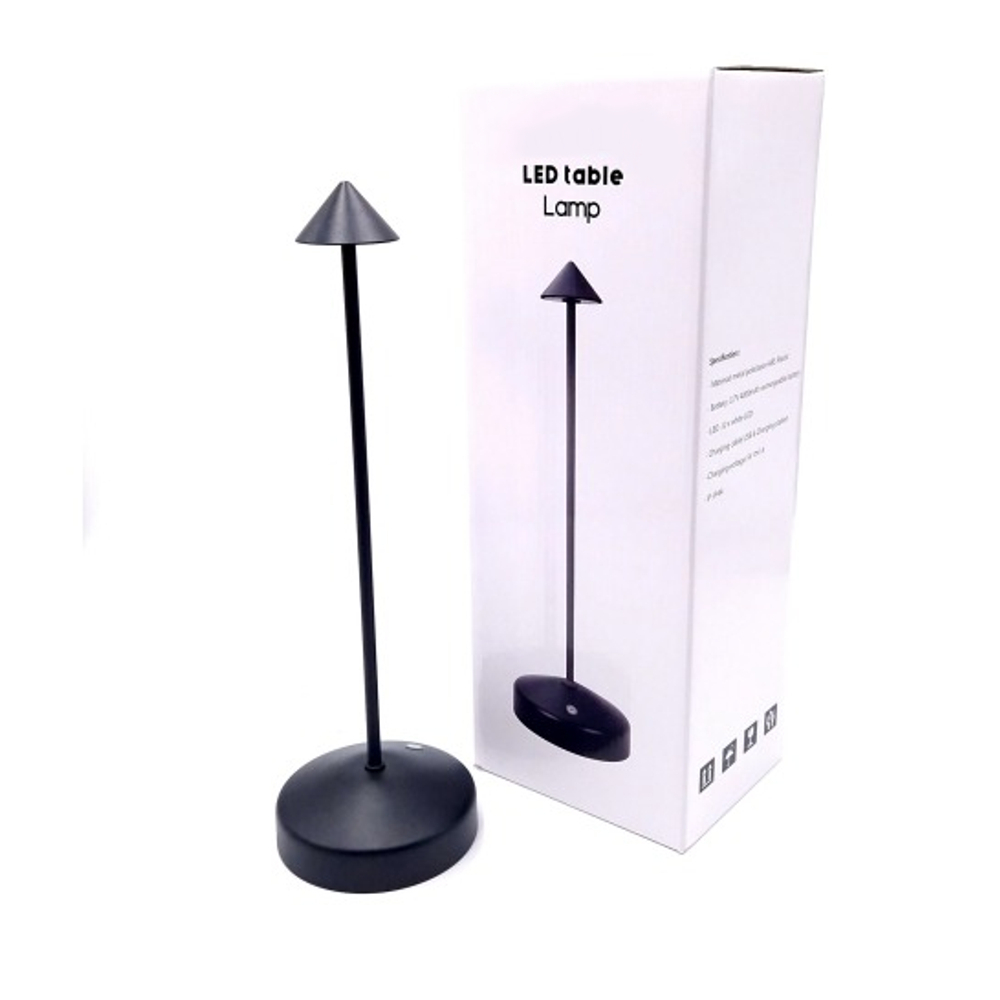 Lampa metalica LED RGB cu incarcare USB-C, control tactil si baza de incarcare, rezistenta la ploaie, portabila pentru interior si exterior [2]