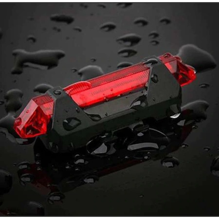 Lampa stop LED pentru bicicleta cu incarcare USB,baterie 1200 mAh [8]