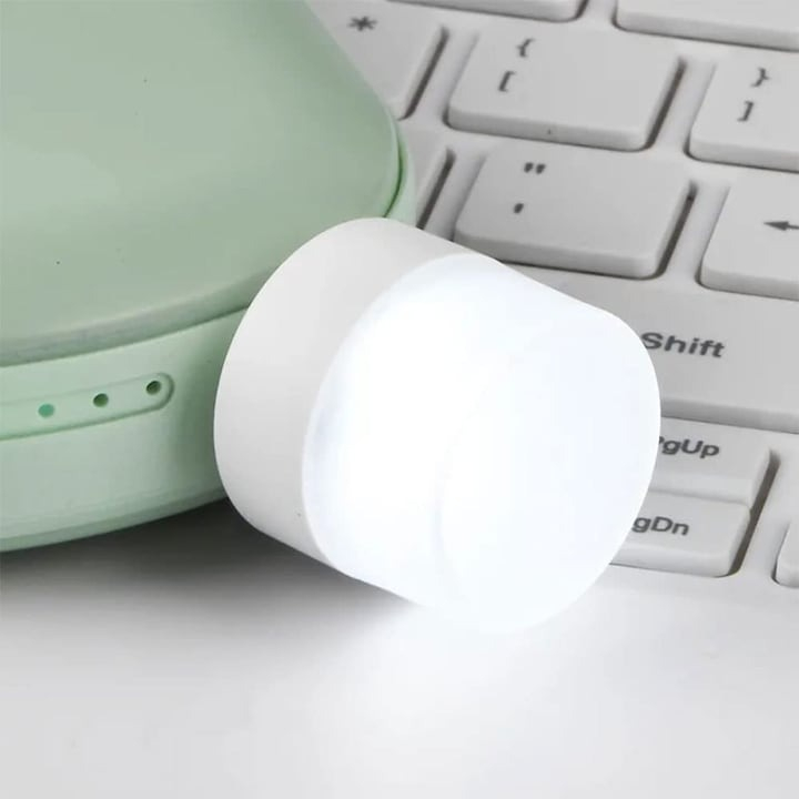 Lampa USB, lumina rece, 1W, 5V, plastic/aluminiu, 35 x 23.5 mm, portabila [7]