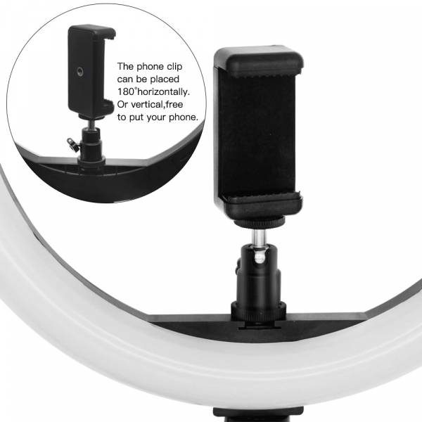 Lampa circulara LED 30 cm diametru,trepied 200 cm,rezistenta pana la 5 kg [7]