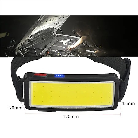 Lanterna LED pentru cap,banda LED de 12 cm,model TM-G14,rezistenta la apa [2]